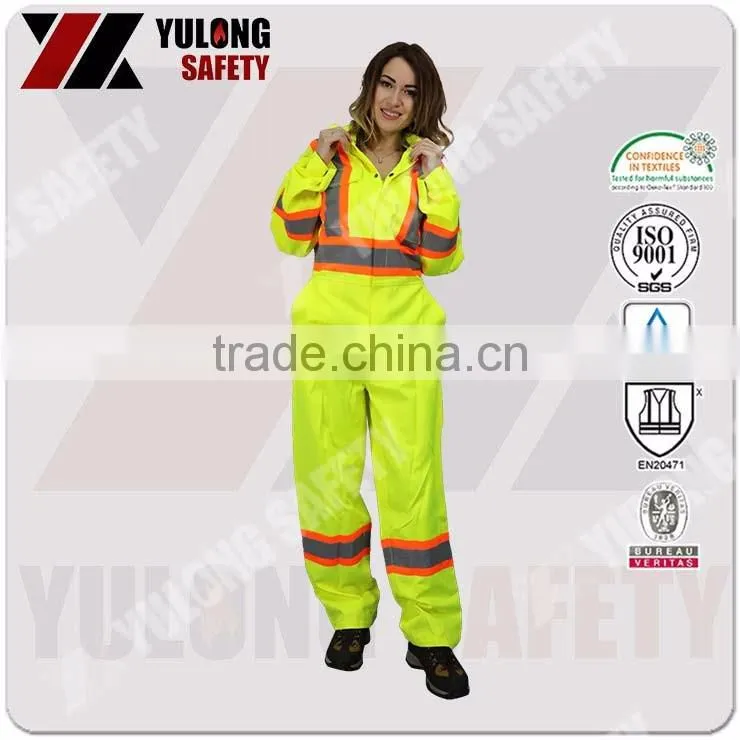 EN20471 High Visibility Fluorescent Safety Clothing Used In Roadway