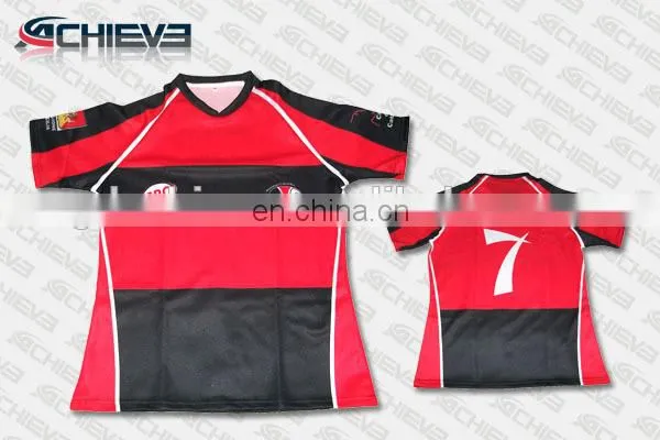 Newly design top quality sublimated jersey rugby shirts