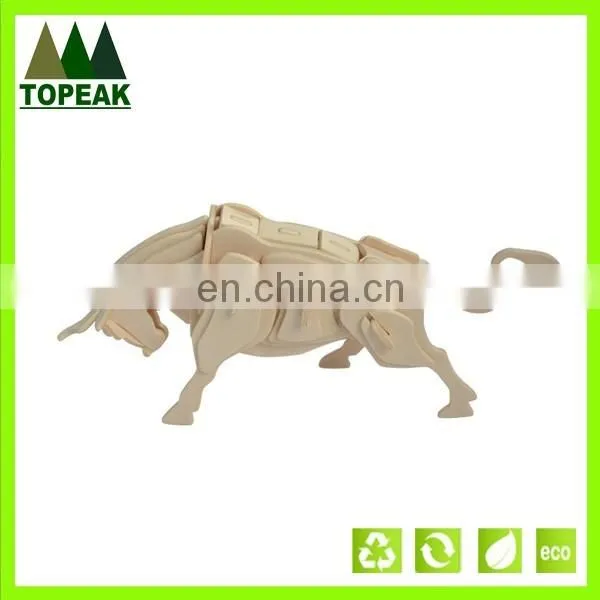 Promotional 3D Wooden Airplane shaped Puzzle model children Brain Teaser wooden puzzle