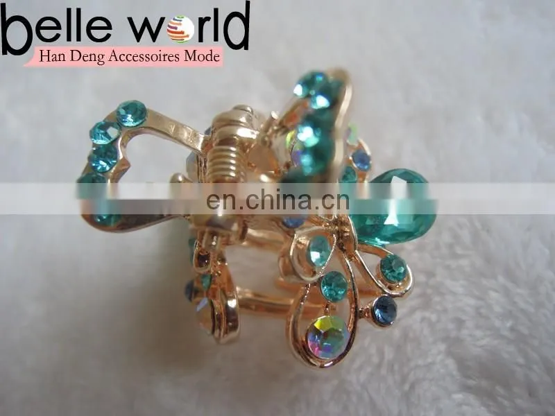 High Quality Mini Jewel Rhinestone Hair Claw Clip