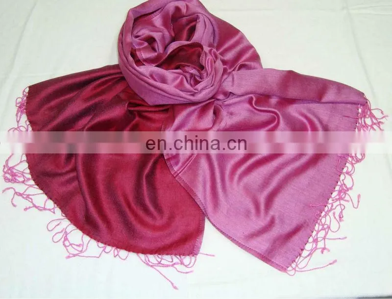 Shaded ombre shawl in 100% silk