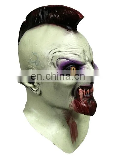 Zombie Punk Mask Skate Or Die Gnarly Grinder Monster Skull Skeleton Mohawk Biker