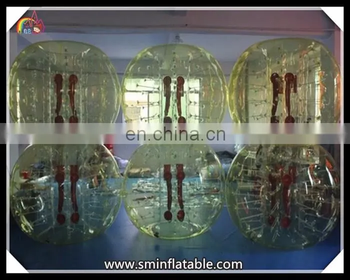 Hot selling inflatable blue bumper knock ball, belly bumper ball, inflatable bubble ball