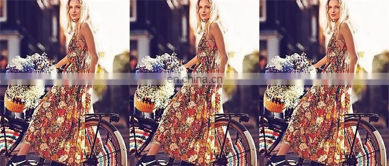 Latest tie dye ladies western long maxi dress