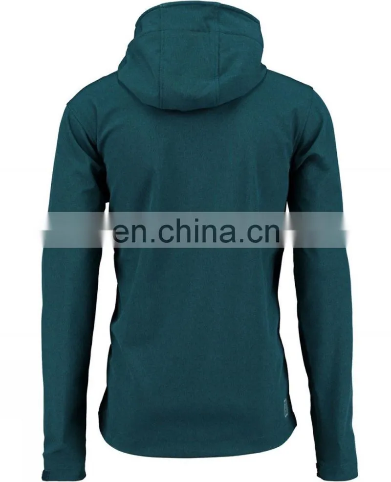 mens softshell fabric jacket in contrast color