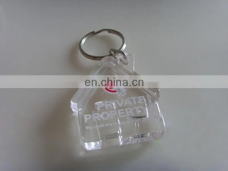 square acrylic any logo printing custom name keychains