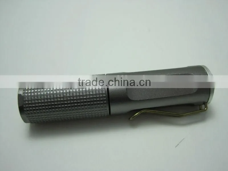 1 led high power aluminum mini flashlight pocket straw hat torchlight