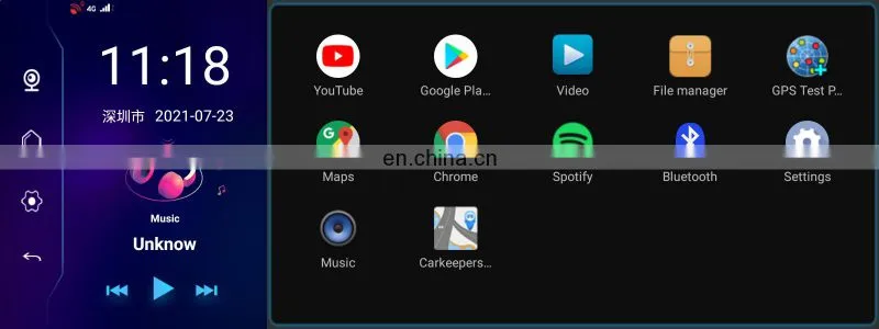 Car Surround Panoramic 4G android system car camera 10.26inch 1080P navigation gps DVR driving recorder with Smart Touch screen
