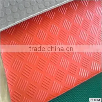 High quality anti-slip mat,corrugated rubber mat in qingdao