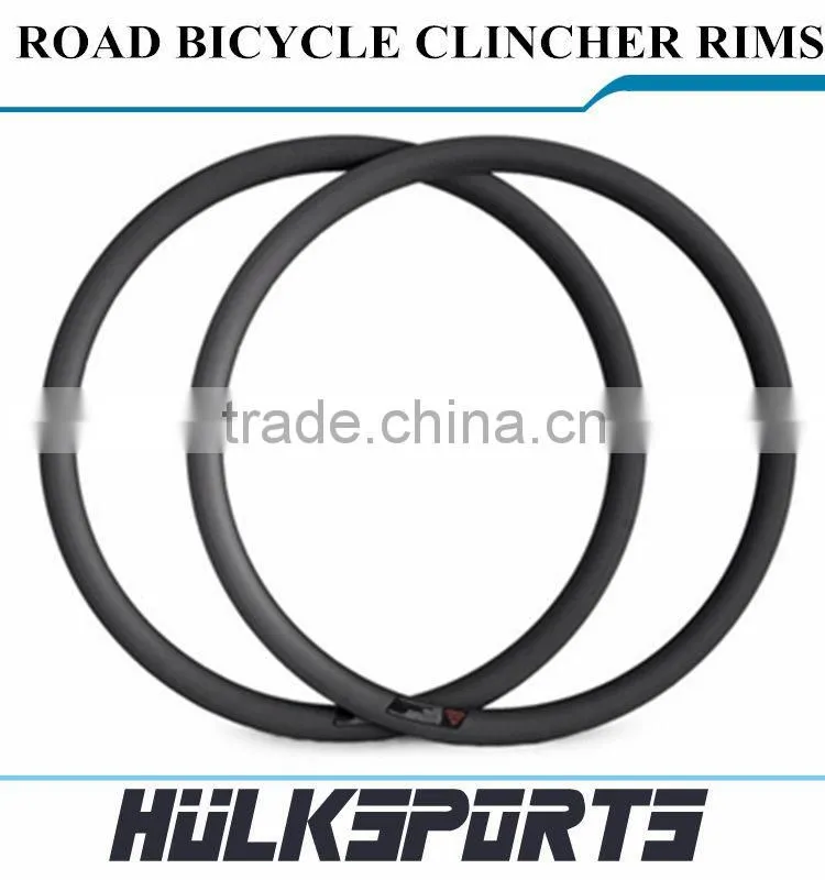 Road bicycle wheel rims 700c 38mm profile 25mm width carbon road bike clincher wheel rims carbon clincher wheel bike rims