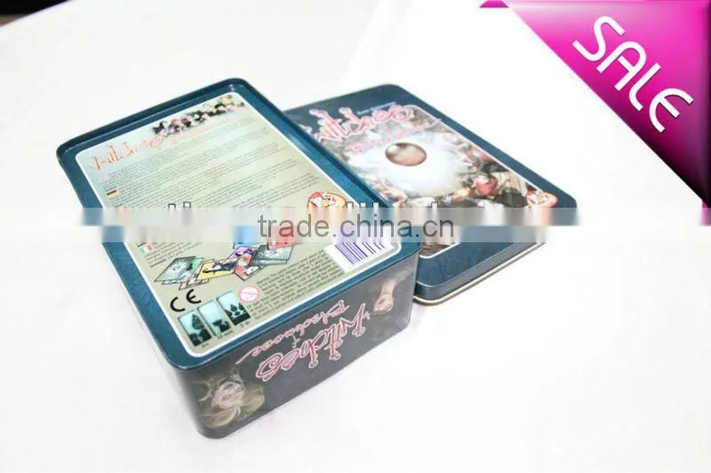 square tin box for candy
