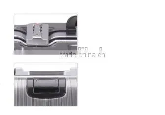new design hot sale men women urban PC ABS luggage set high quality silver aluminum frame travel trolley bags luggage suitcase