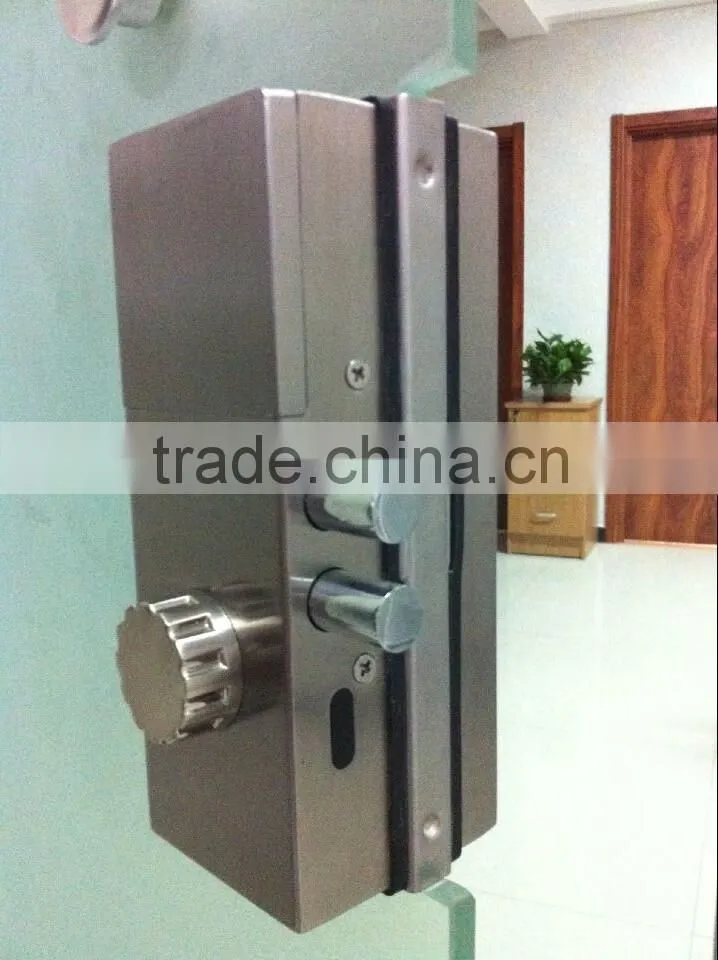 Digital combination glass door lock