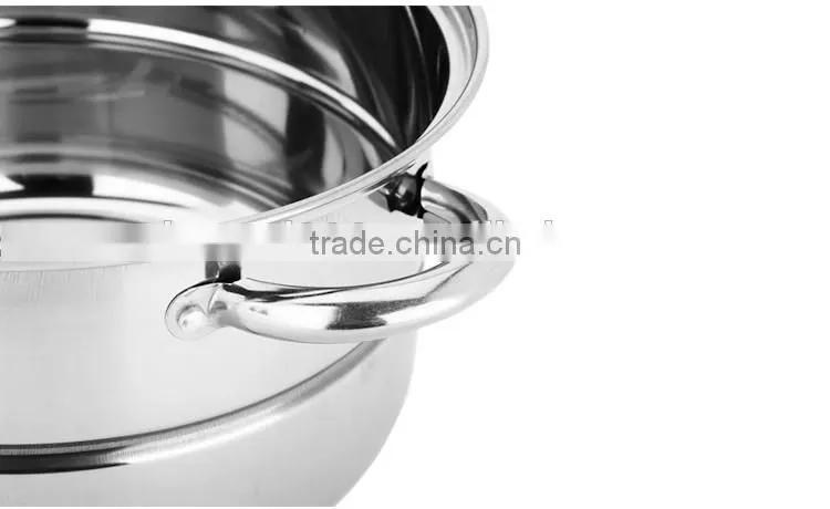 caitang shencai stainless steel 4layer steamer pot with glass lid cover