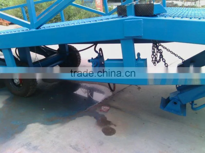 hydraulic mobile ramp for forklift (load 8000kg)