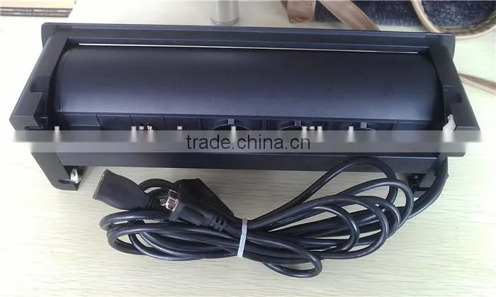 CE Approved Hidden Professional Black/Silver Electric Flip Socket