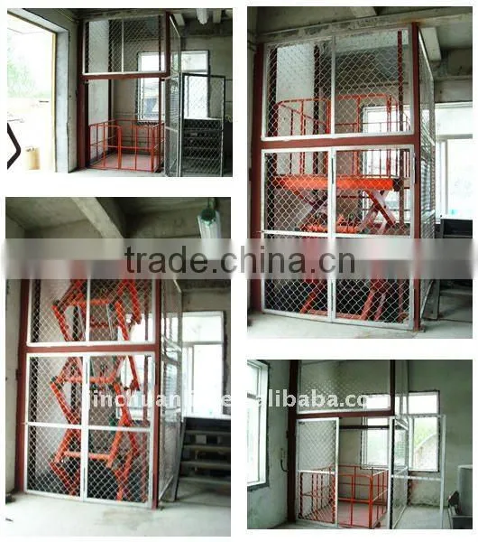 Warehouse cargo lifting equipment, electrical cargo lift table,freight elevator