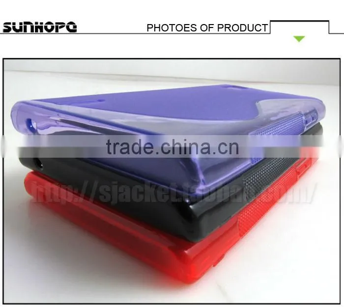 2013 new black rubber S TPU case for huawei Ascend P2 case