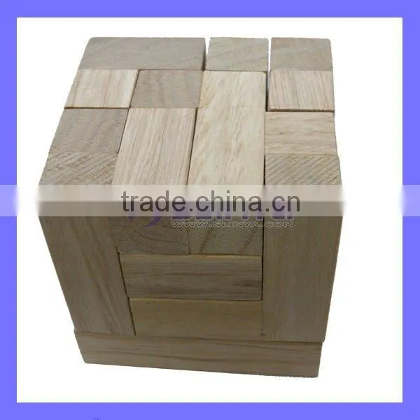 Wood Cube Puzzle Cube Promotional Cule