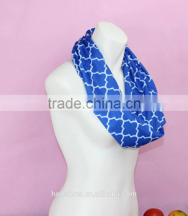 Best Selling Geometry Printed Polyester Women Infinity Circle Loop Scarf