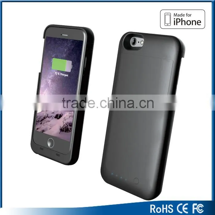 hot sell for iphone 6s battery case, silicone plastic battery case and phone case for iphone 6s