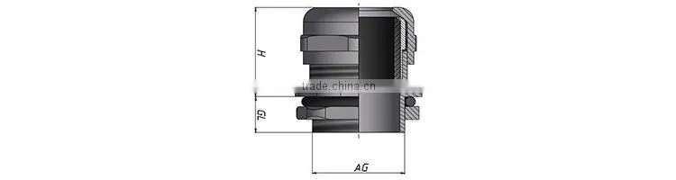 Flat Form Brass Cable Glands (NPT Type)