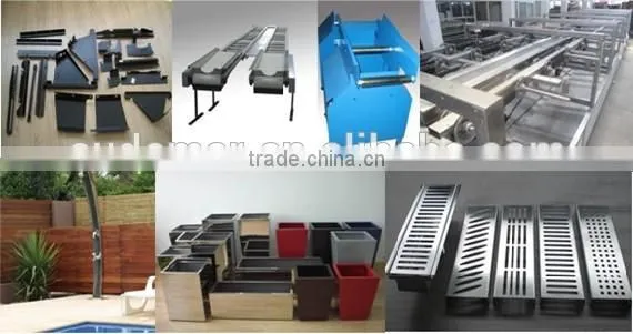 Audemar 2MM Thick Tapered Aluminum Self-Watering Planter With Powder Coating
