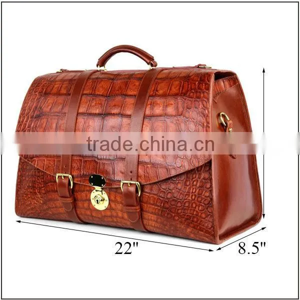 High quality genuine crocodile leather briefcase men leather briefcase