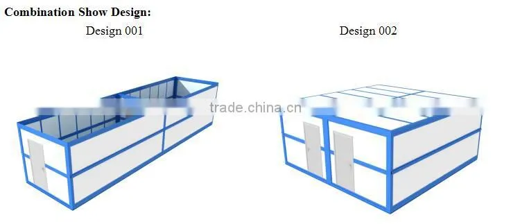 Packaging folding export trade container house