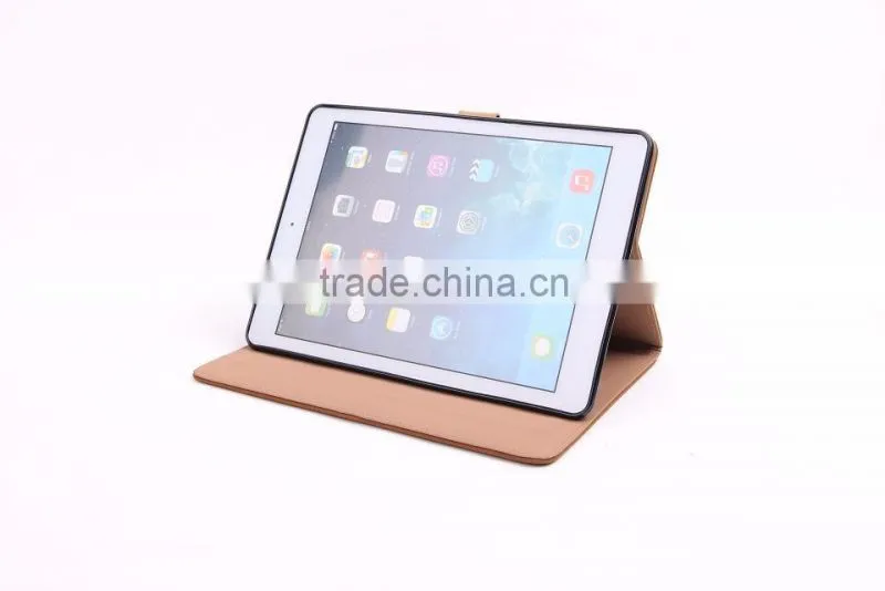 High Quality Sleep Function Leather Case Flip PU Stand Leather Soft TPU Protective With Card Slots Case For iPad Air 5 TB-0317