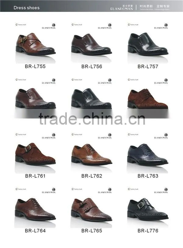 Italian style double monk-strap soft genuine leather dress shoes