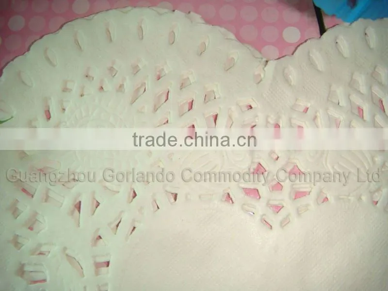 Wholesale Romantic Embossed Paper Cake Doilies 10 inch (400pcs)