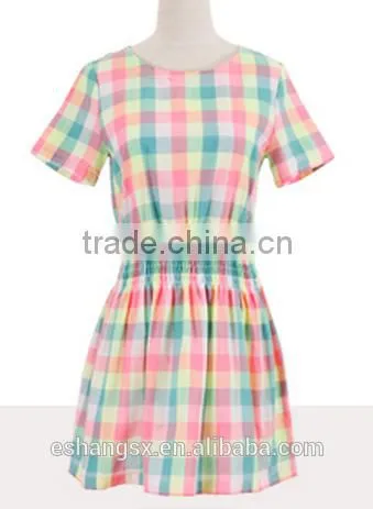 Beautiful checkered dresses for girls