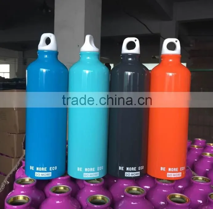different sizes aluminum material promotional gift OEM water bottle