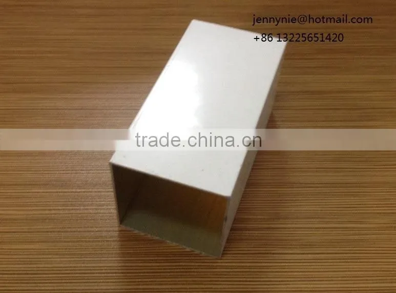 White color powder coating aluminum profile