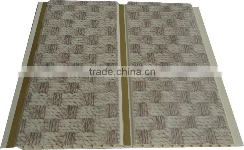 10'' width new style trinidad pvc ceiling panel & wall panel with sivler strip,middle groove G130