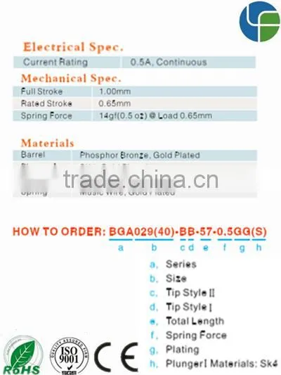 double ends bga smt ic and ict test socket