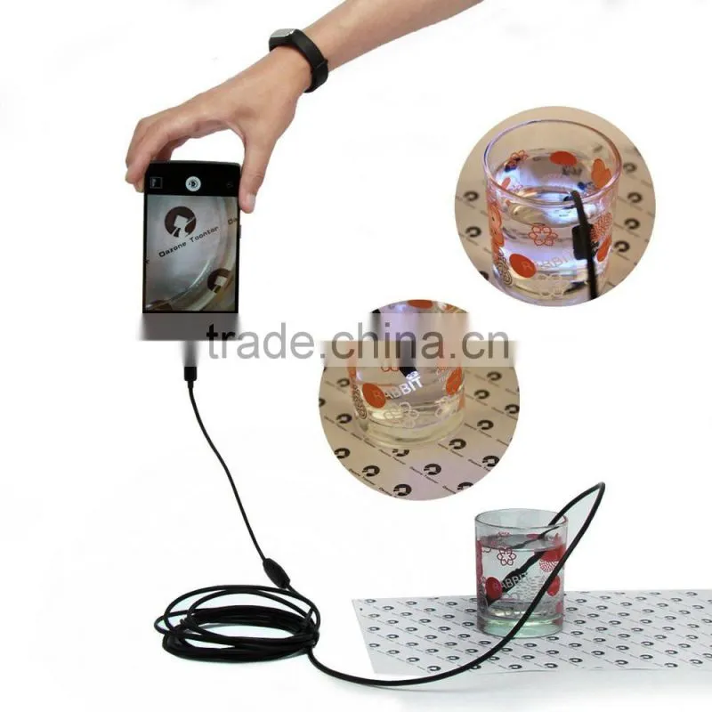 Waterproof USB Endoscope for mobile phone and compute PC laptop 7mm lens 1M USB cable Focus Camera 6 LED