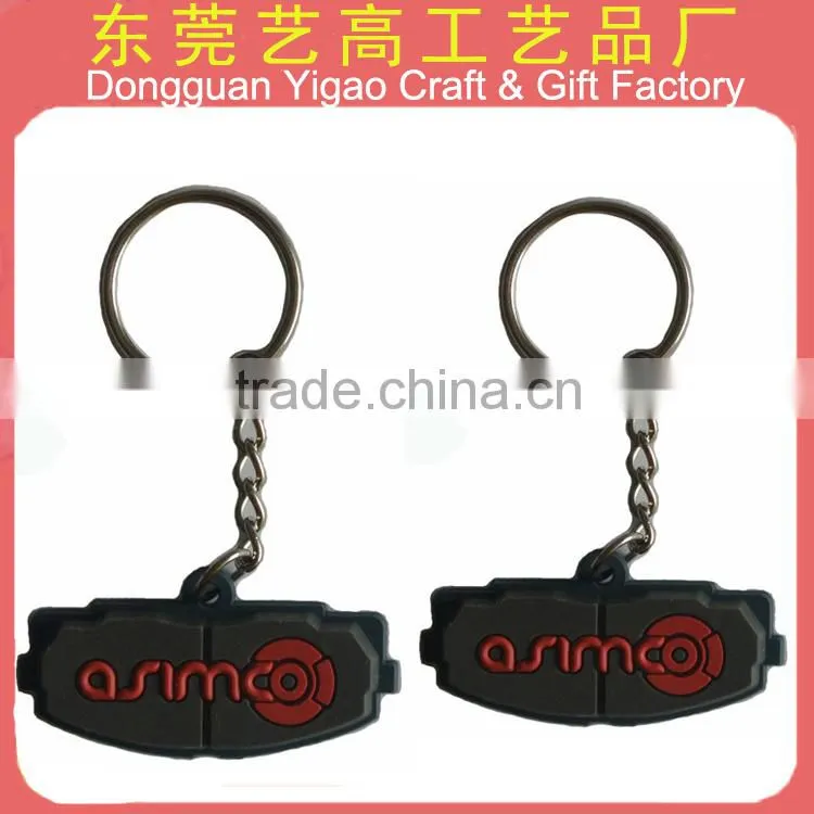 China Factory custom anime keychain/plastic 3d cartoon key chain