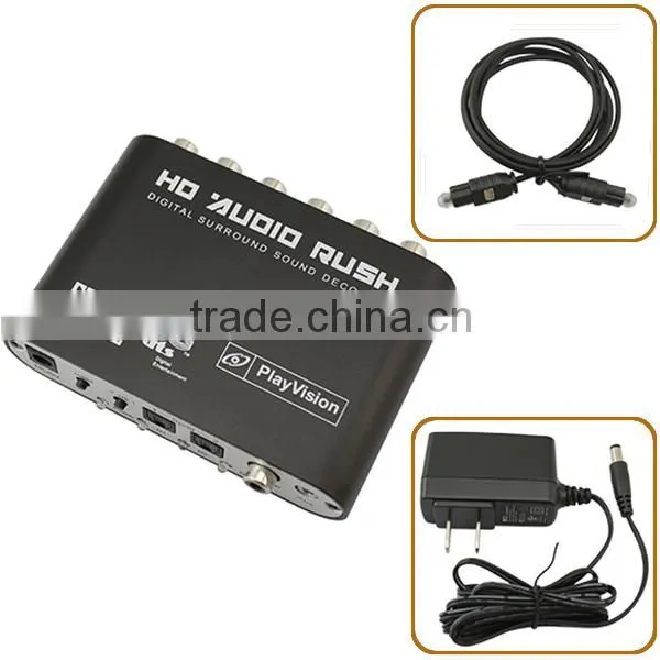 Digital DTS AC3 Optical to Stereo Surround Analog HD 5.1 Audio Decoder