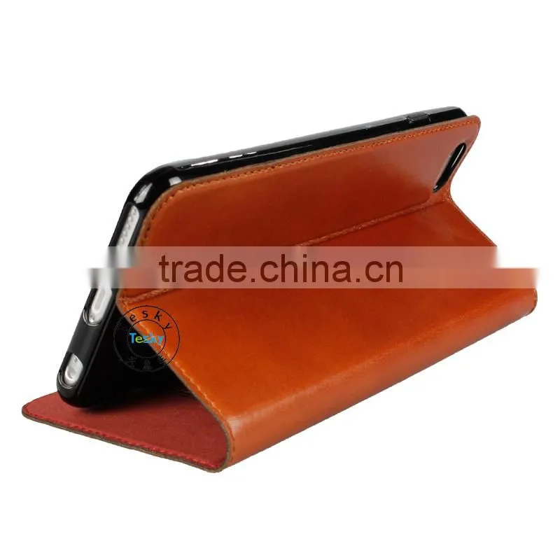 popular fancy magnetic stand case for iphone 6 plus wallet leather