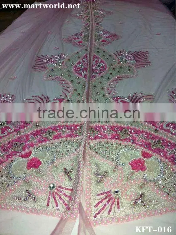 beautiful pink wedding kaftan for girls(KFT-016)