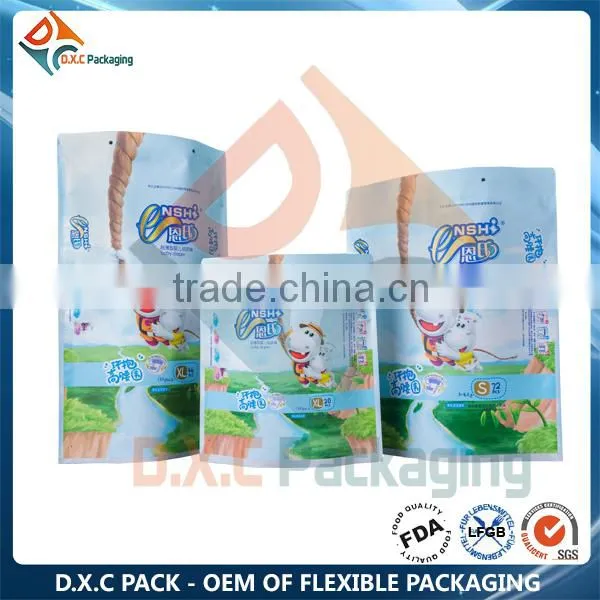 Custom Laminated Pouch Baby Diaper Bag Free Sample