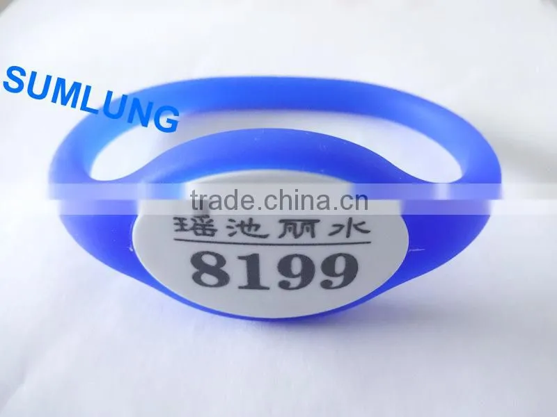 Colorful waterproof 125KHz EM Proximity RFID Wristband 9 colors for your choices