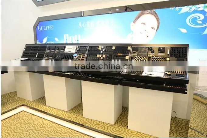 Wooden Cosmetic Show Case, Cosmetic Display, Make-up Product Display
