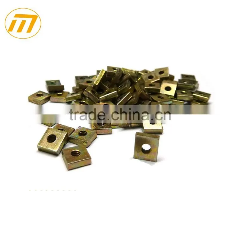 zinc plated carbon steel square nut