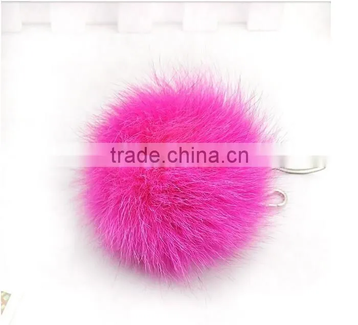 Natural genuine fox fur pom poms /balls for decoration