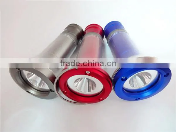 GS-4002 aluminium + ABS outdoor led light stretch zooming camping flashlight torch