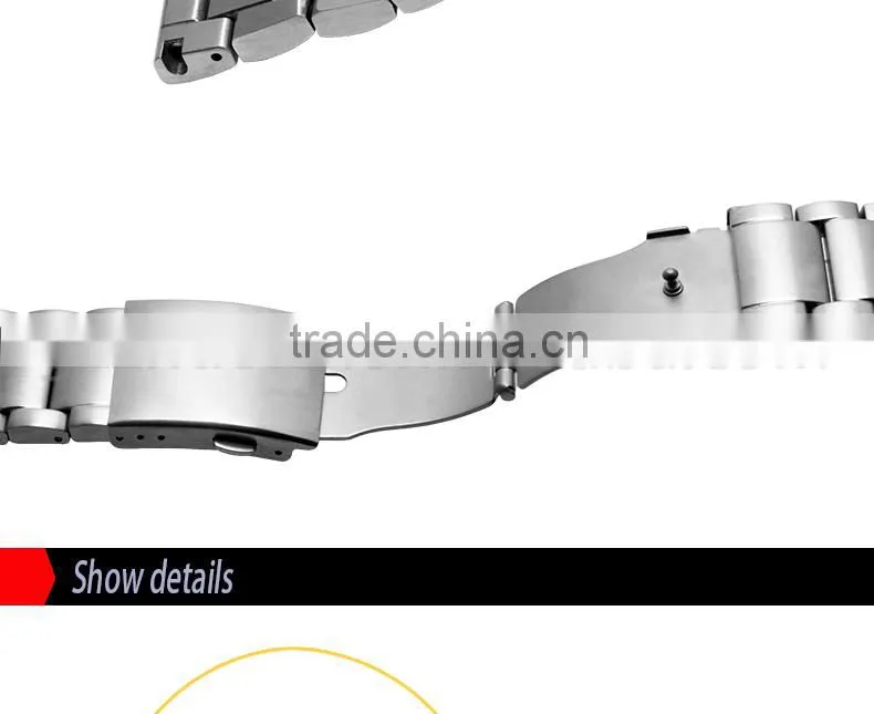 24|26|28mm high quality imported stainless steel watch bracelet Wholesale 3PCS