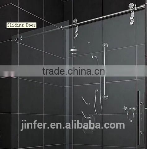 Stainless Steel Sliding Shower Glass Door Classic